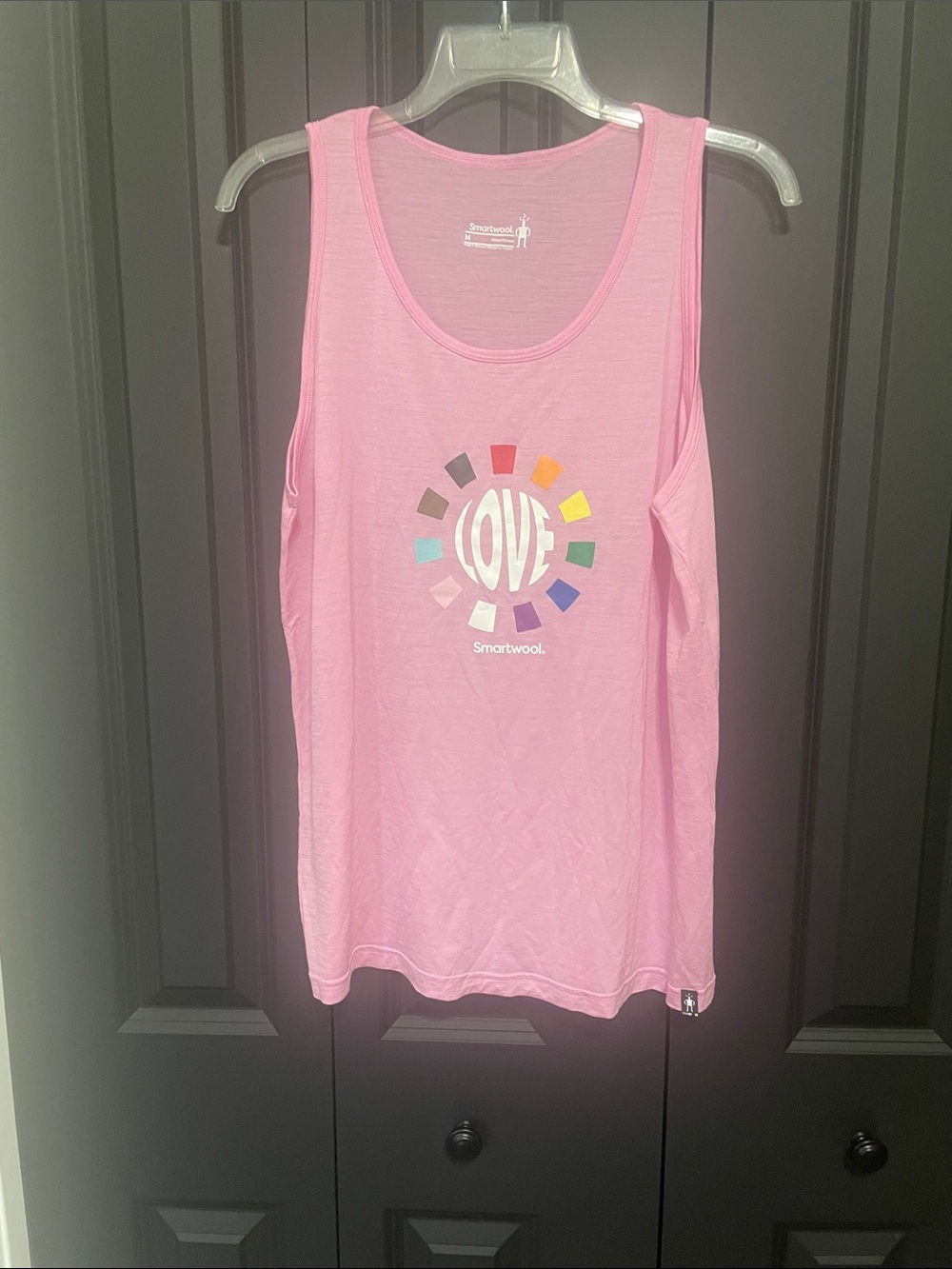 Smartwool Light Pink LOVE Graphic Tank